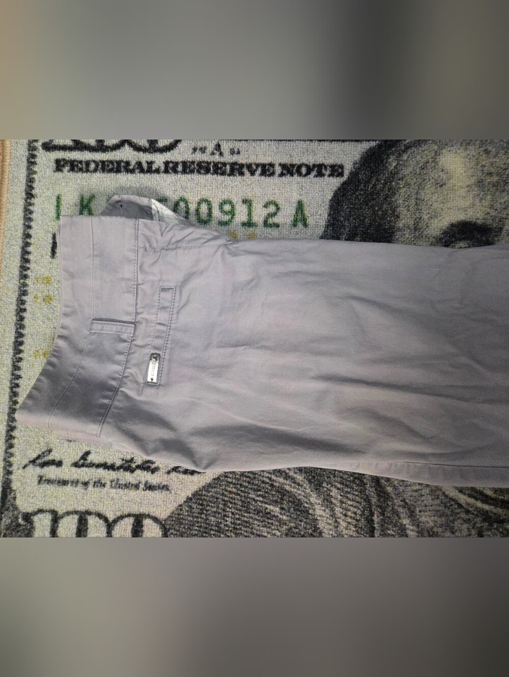 Express Men's Light Gray Chino Pants